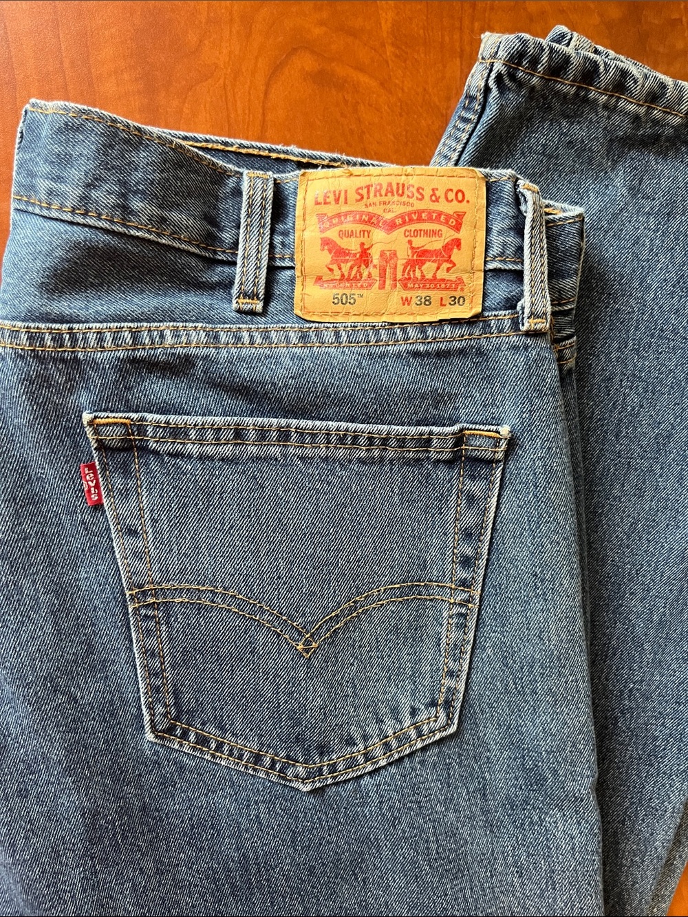 Levi's 505 Straight Jeans Blue Denim
